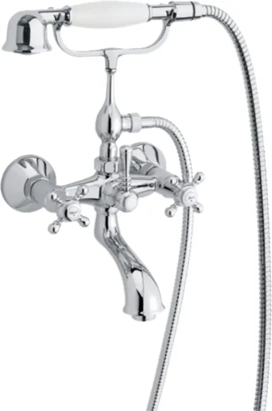 Damixa Tradition badkarblandare för badkar/dusch med handdusch, krom